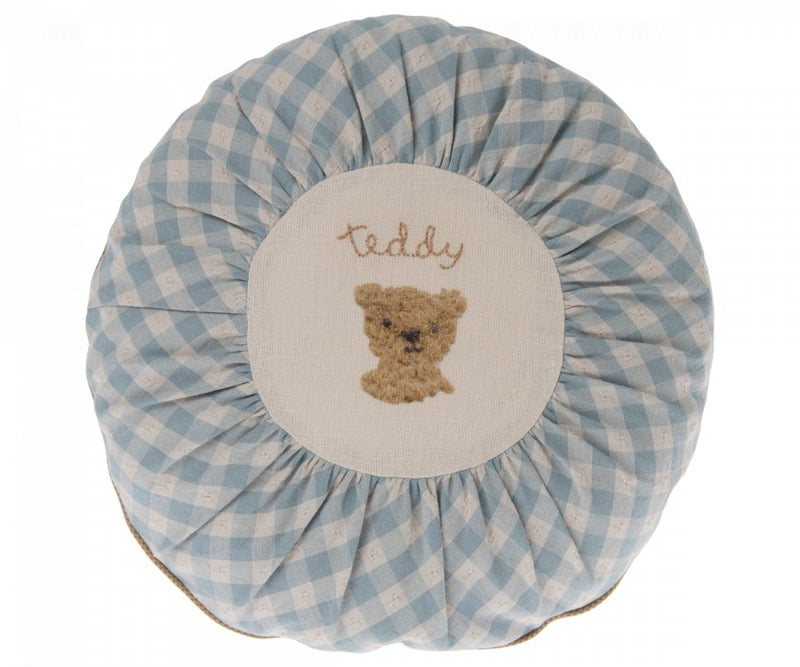 Checked Teddy Cushion, Small - Maileg USA - All The Little Bows