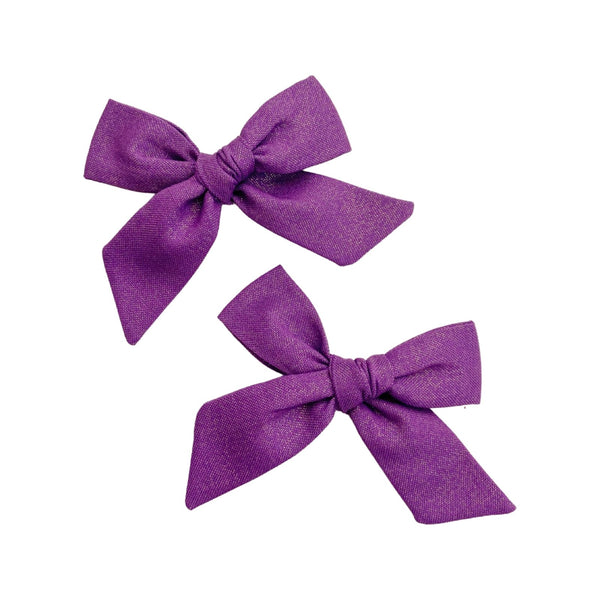 Classic Bow | Berry Gloss (purple shimmer), , All The Little Bows - All The Little Bows
