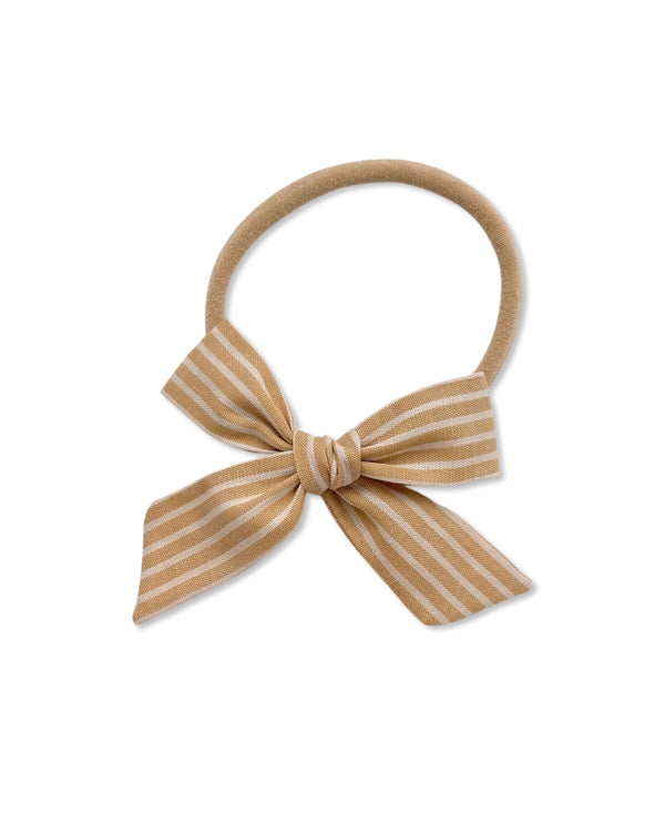 Classic Bow | Crawford Stripe, Mustard, , All The Little Bows - All The Little Bows