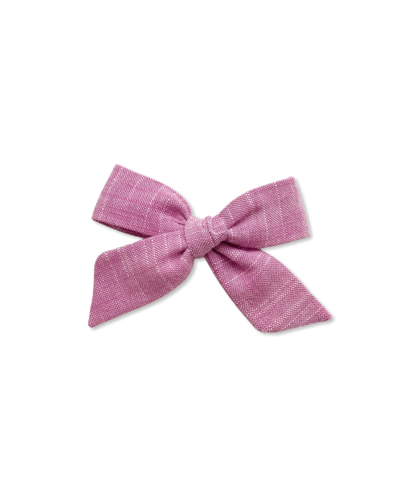 Classic Bow | Manchester Yarn-Dyed Cotton, Violet, , All The Little Bows - All The Little Bows