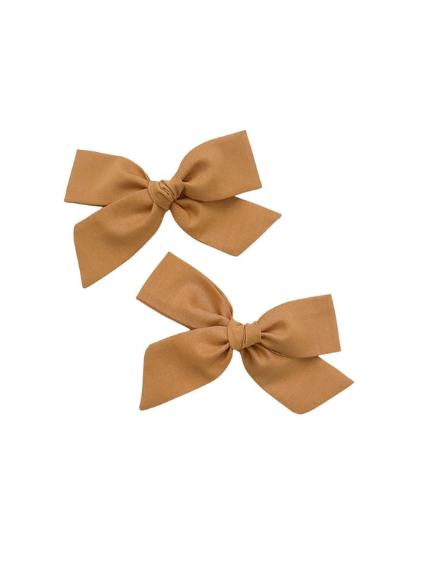 Classic Bow | Ochre - Headband, Clip, or Pigtail Clip Set, , All The Little Bows - All The Little Bows