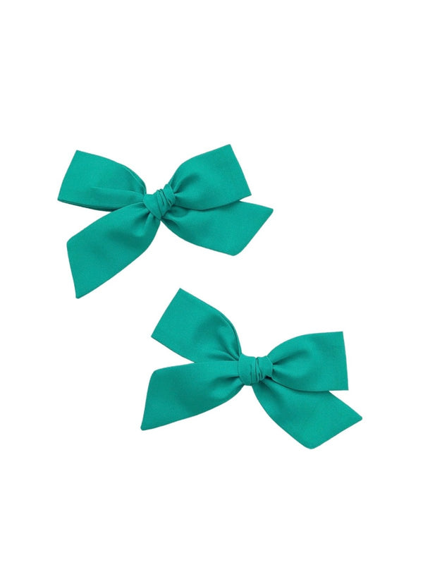 Classic Bow | Truly Teal - Headband, Clip, or Pigtail Clip Set, , All The Little Bows - All The Little Bows