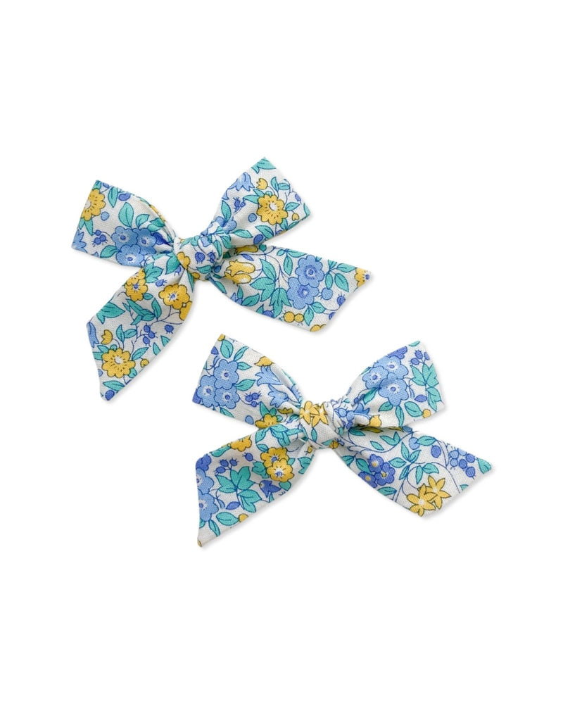 Classic Knot Bow | Bluebell Floral, , All The Little Bows - All The Little Bows