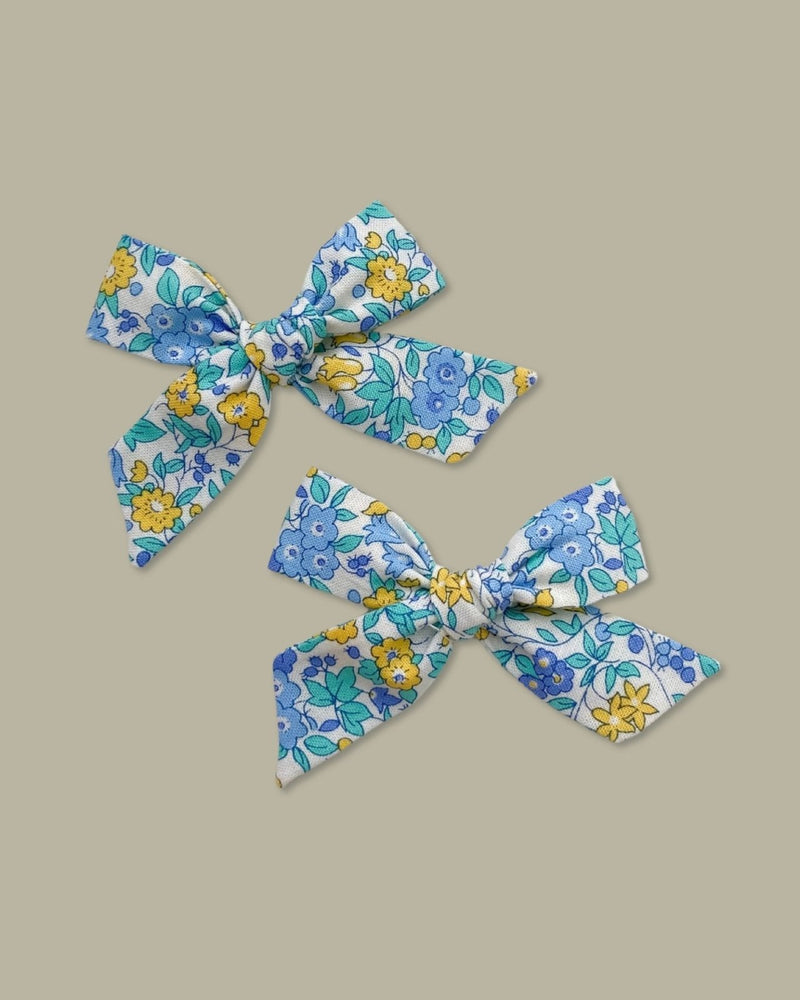 Classic Knot Bow | Bluebell Floral, , All The Little Bows - All The Little Bows
