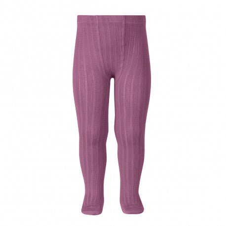 Classic Ribbed Tights // Cassis - Cóndor 669, Knee Socks / Tights, Condor - All The Little Bows