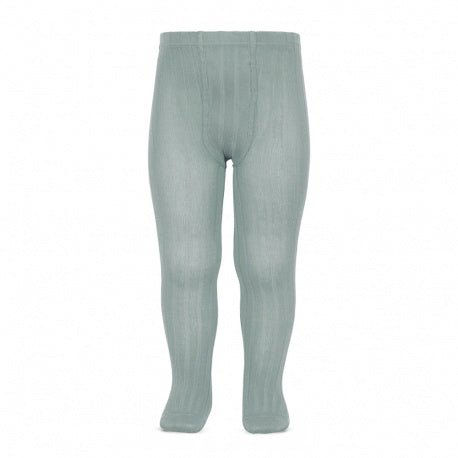 Classic Ribbed Tights // Dry Green - Cóndor 756, Knee Socks / Tights, Condor - All The Little Bows
