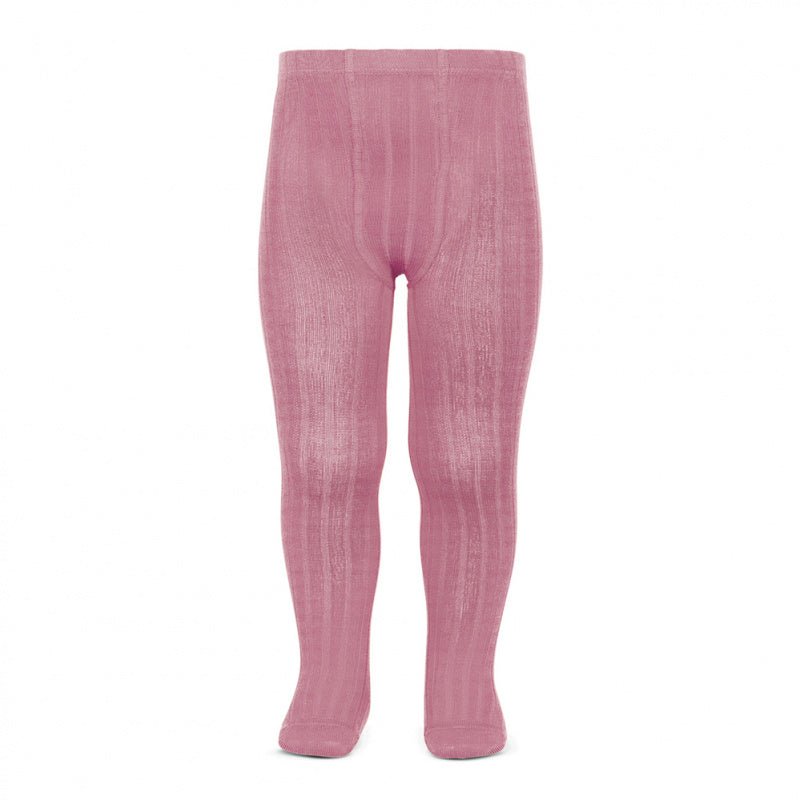 Classic Ribbed Tights Tamarisk Condor 670 All The Little Bows