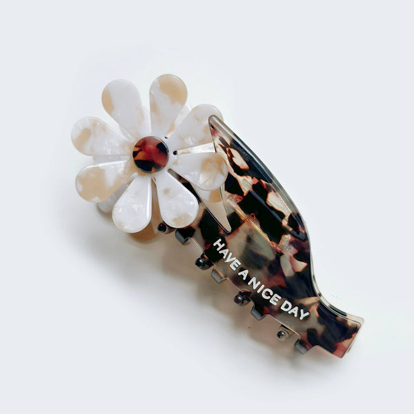 Claw Clip || Have a Nice Day, Floral, , Have A Nice Day - All The Little Bows