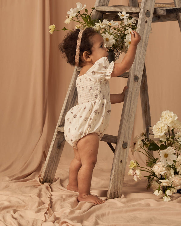 Cosette Romper || Rose Ditsy, , Noralee - All The Little Bows