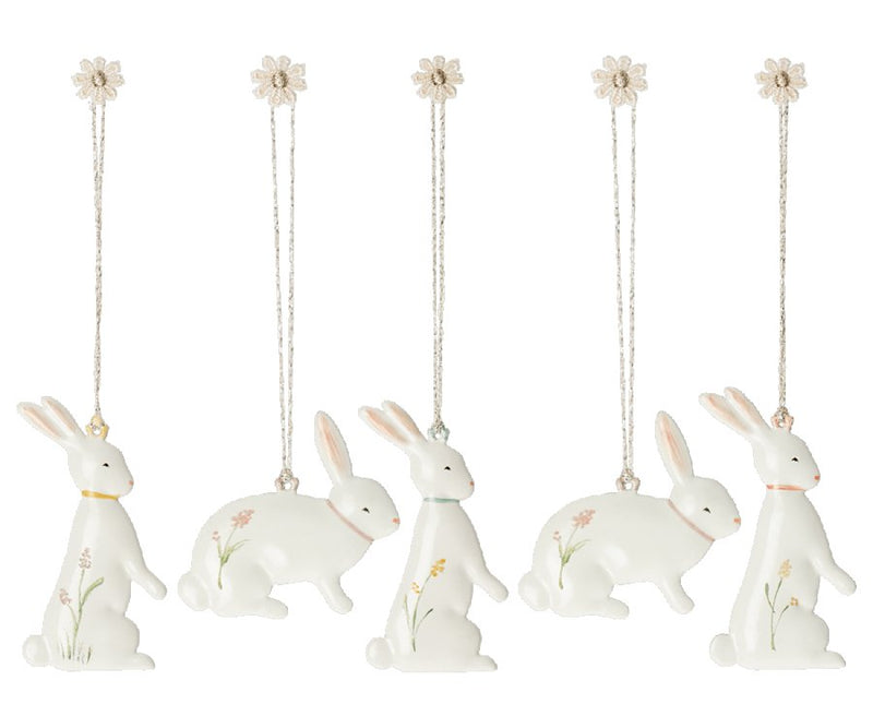 Easter Bunny Ornaments, 5 pcs., Christmas, Maileg USA - All The Little Bows