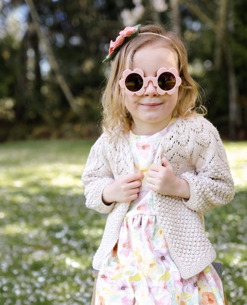 Flower Child Sunglasses Muted Pink All The Little Bows