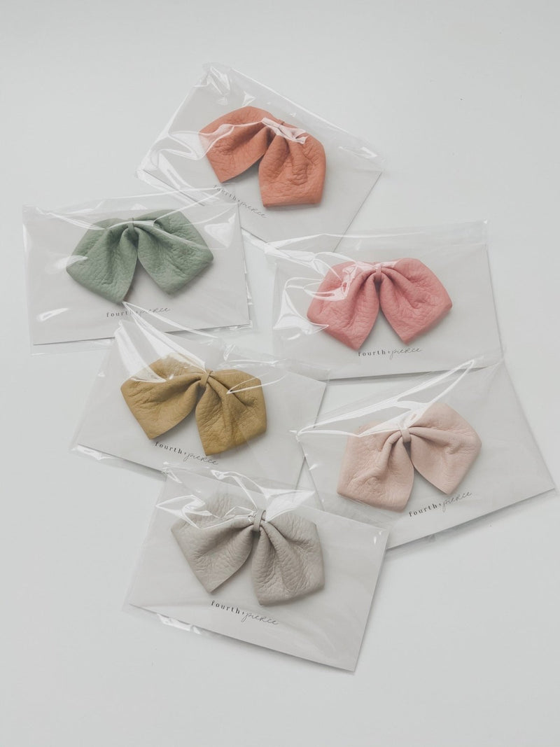fourth+pierce leather bow | harlowe - fourth+pierce - All The Little Bows