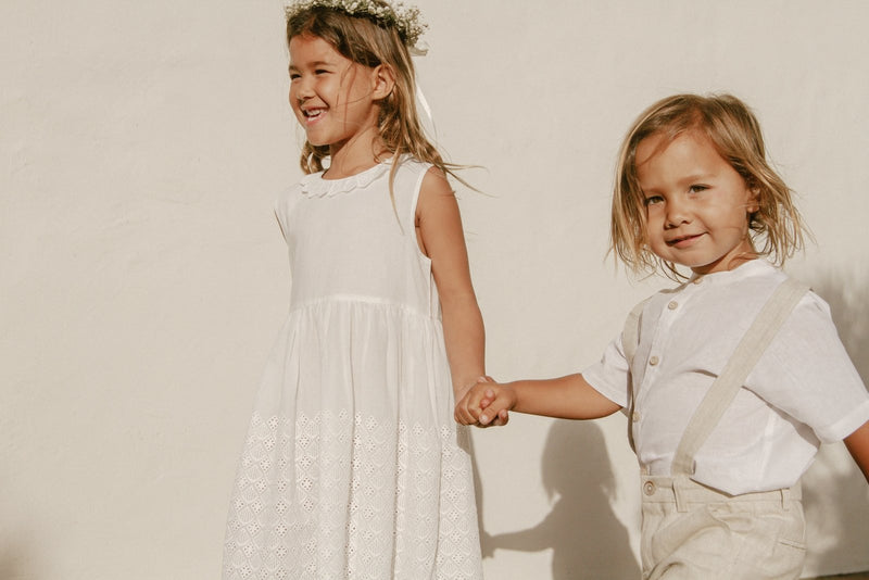 Georgia Dress || White, , Noralee - All The Little Bows