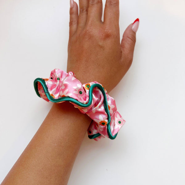 Hair Scrunchie || Blossom, , Have A Nice Day - All The Little Bows