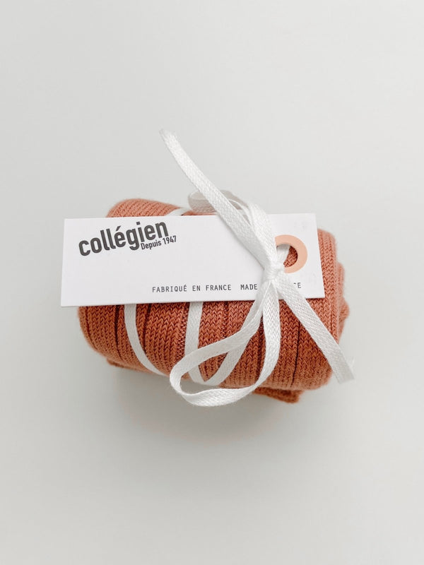 Collegien La Haute Ribbed Knee Socks | Bois de Rose, , Collégien - All The Little Bows