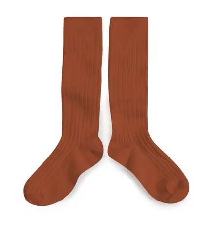 Collegien La Haute Ribbed Knee Socks | Pain d'Epice, , Collégien - All The Little Bows