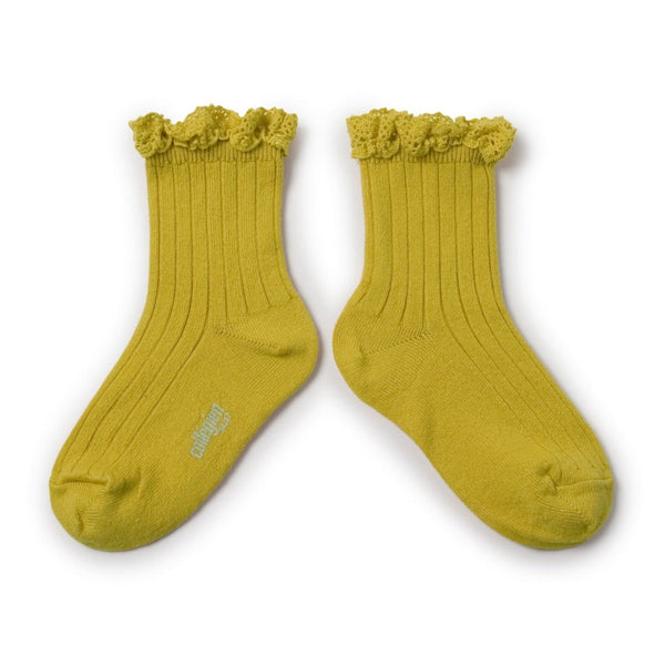 Collegien Lili Lace Ruffle Ankle Socks | Kiwi Doré, , Collégien - All The Little Bows