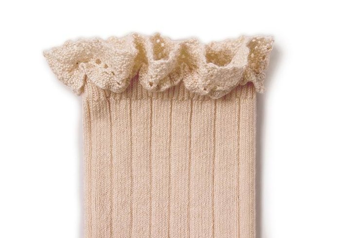 Collegien Lili Lace Ruffle Ankle Socks | Sorbet, , Collégien - All The Little Bows