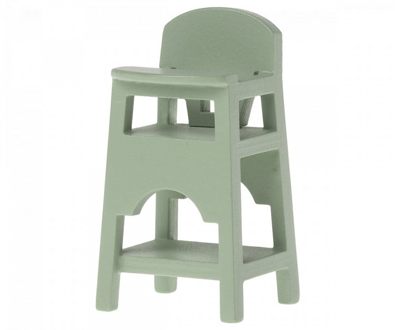 Maileg | Baby Mouse High Chair, Mint, Toys, Maileg - All The Little Bows