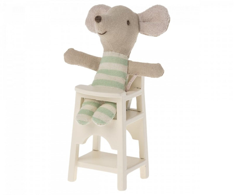 Maileg | Baby Mouse High Chair, Off White, Toys, Maileg - All The Little Bows