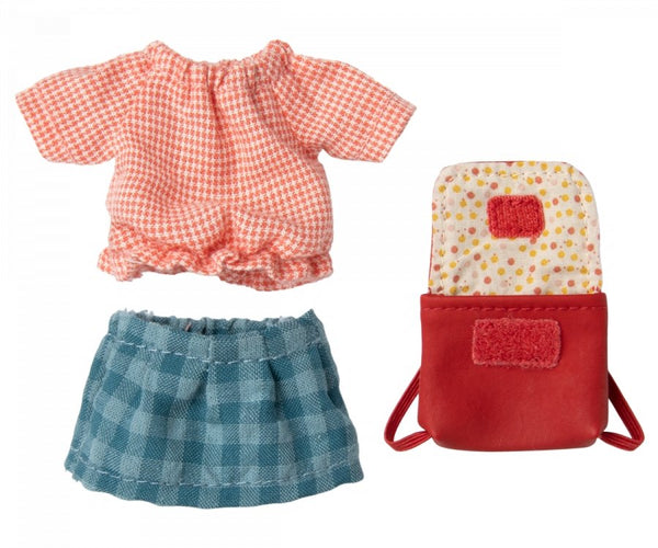 Maileg | Clothes & Bag, Big Sister Mouse - Red - Maileg - All The Little Bows
