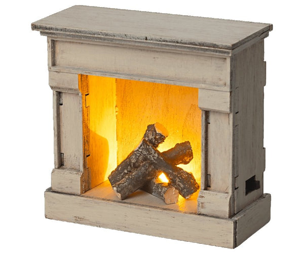Maileg | Fireplace, Off White, , Maileg - All The Little Bows