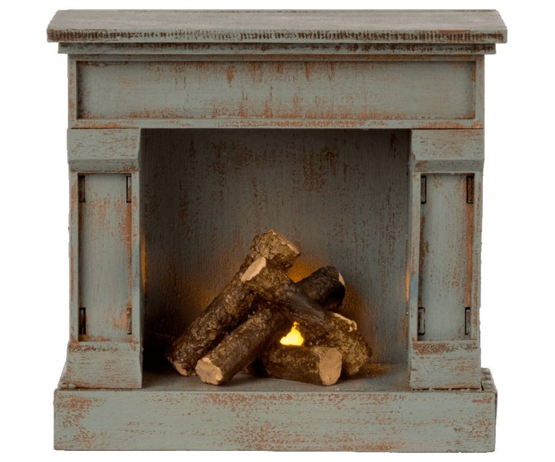 Maileg | Fireplace, Vintage Blue - Maileg - All The Little Bows