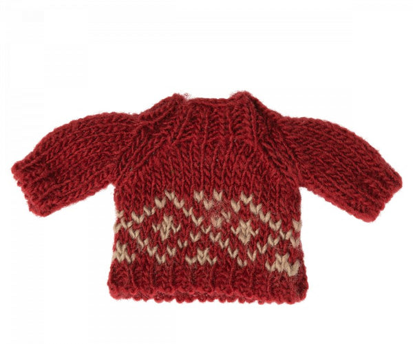 Maileg | Knitted Sweater for Mum Mouse, Red - Maileg - All The Little Bows