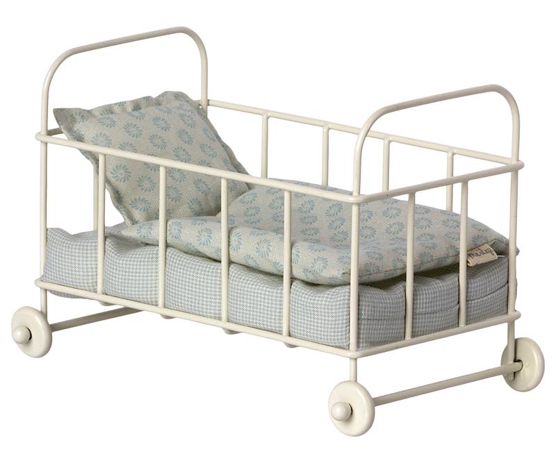 Maileg | Micro Cot Bed, Blue - Maileg - All The Little Bows
