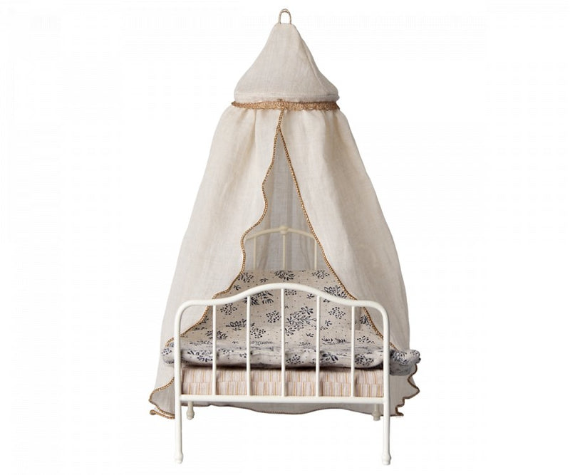 Maileg | Miniature Bed Canopy, Cream - Maileg - All The Little Bows