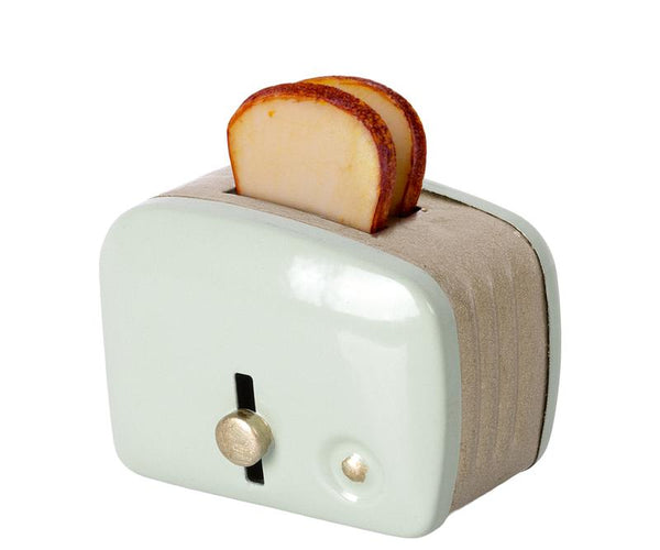 Maileg | Miniature Toaster & Bread, Mint, , Maileg - All The Little Bows