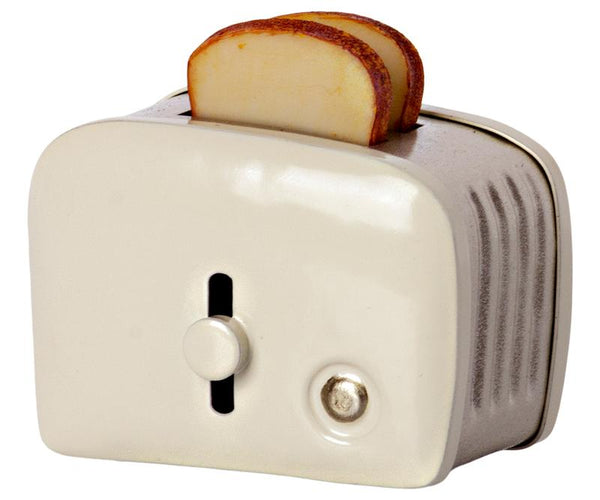 Maileg | Miniature Toaster & Bread, Off White, , Maileg - All The Little Bows