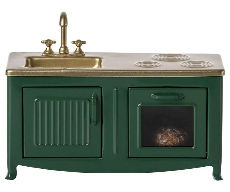 Maileg | Mouse Kitchen (1:12 scale), Dark Green - Maileg - All The Little Bows
