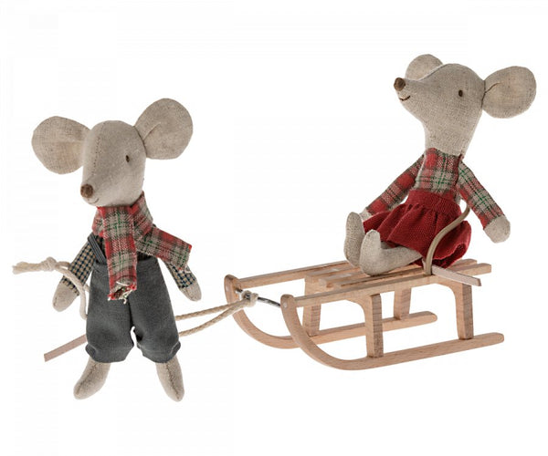 Maileg | Mouse Sled - Maileg - All The Little Bows