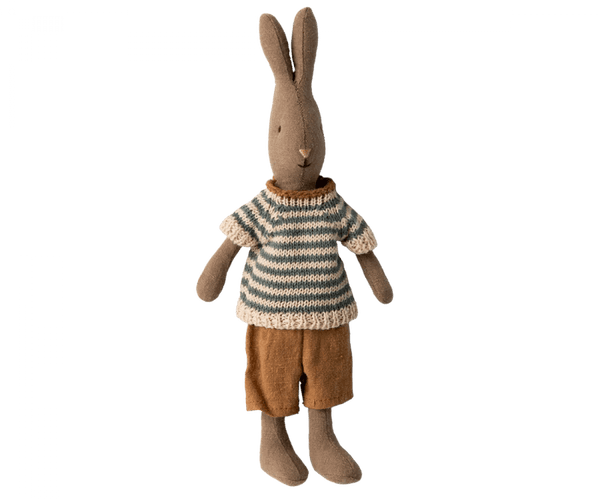 Maileg | Rabbit Size 1 - Brown, Shirt & Shorts - Maileg - All The Little Bows