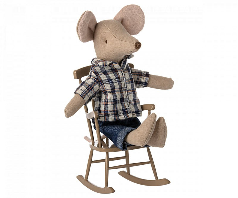 Maileg | Rocking Chair, Mouse - Light Brown, Toys, Maileg - All The Little Bows