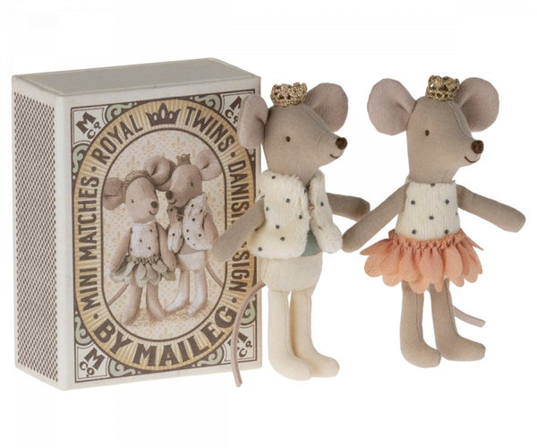 Maileg | Royal Twins Mice, Little Brother & Sister in Box - Maileg - All The Little Bows