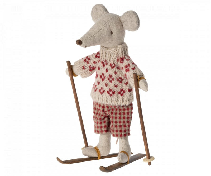 Maileg | Ski & Ski Poles for Mum / Dad Mouse, Toys, Maileg - All The Little Bows