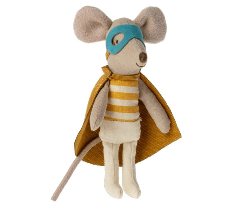 Maileg | Superhero Mouse, Little Brother in Matchbox - Maileg - All The Little Bows
