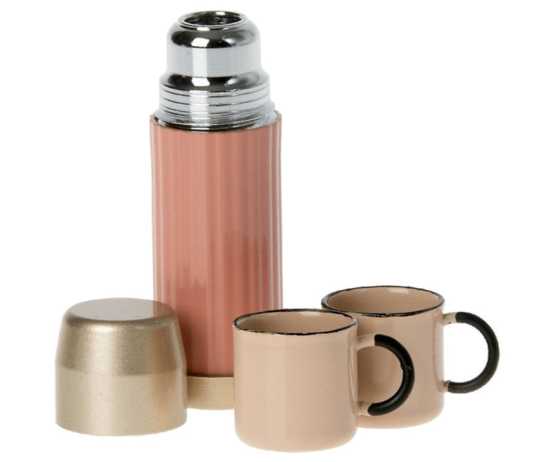 Maileg | Thermos and Cups, Soft Coral - Maileg - All The Little Bows