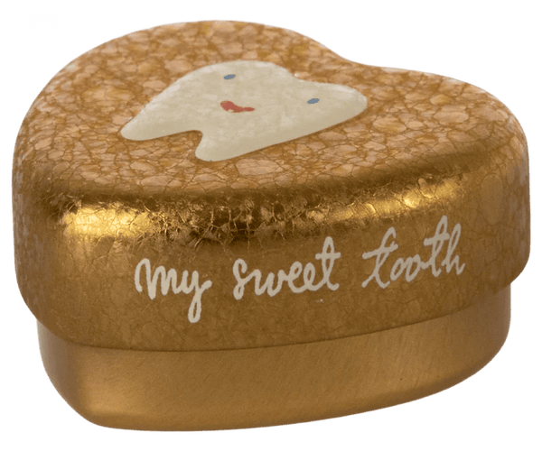 Maileg - Tooth Box, Gold - Maileg - All The Little Bows