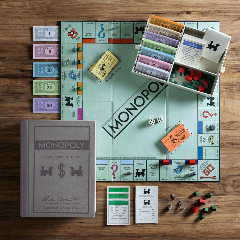 Monopoly - Vintage Bookshelf Edition - WS Game Company - All The Little Bows