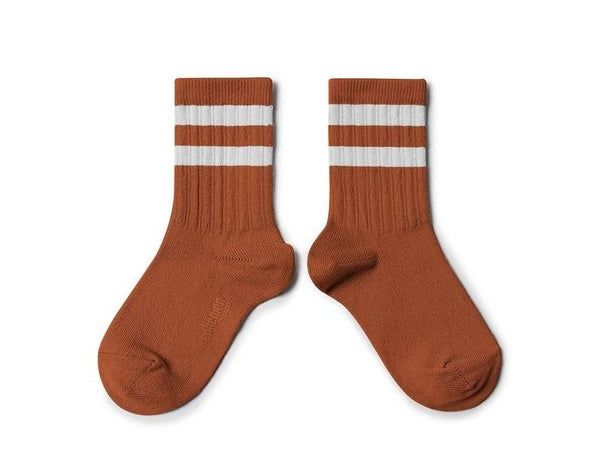 Collegien Nico Ribbed Varsity Crew Socks | Pain d'Epice, Baby & Toddler Socks & Tights, Collégien - All The Little Bows