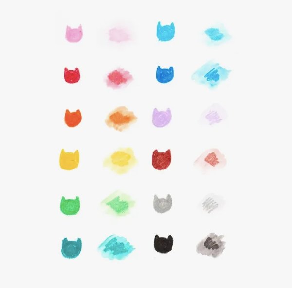 OOLY - Cat Parade Gel Crayons - Set of 12, , OOLY - All The Little Bows