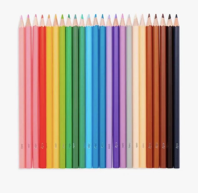 OOLY - Color Together Colored Pencils - Set of 24, , OOLY - All The Little Bows