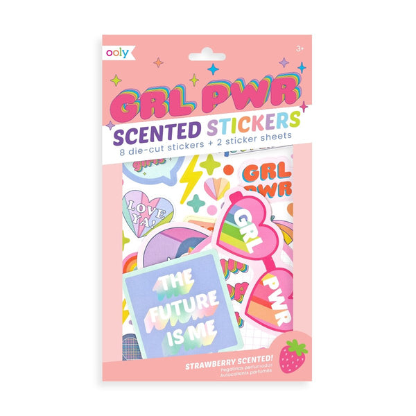 OOLY - GRL PWR Scented Stickers - 10 Piece Set - OOLY - All The Little Bows