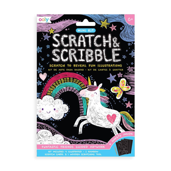 OOLY - Mini Scratch & Scribble Art Kit: Funtastic Friends - OOLY - All The Little Bows