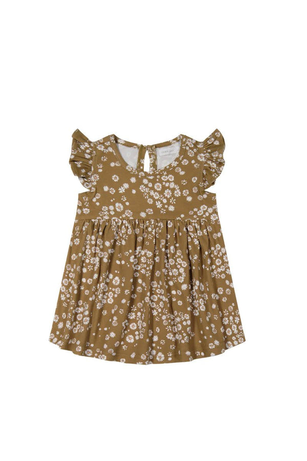 Organic Cotton Ada Dress - Daisy Floral, , Jamie Kay - All The Little Bows