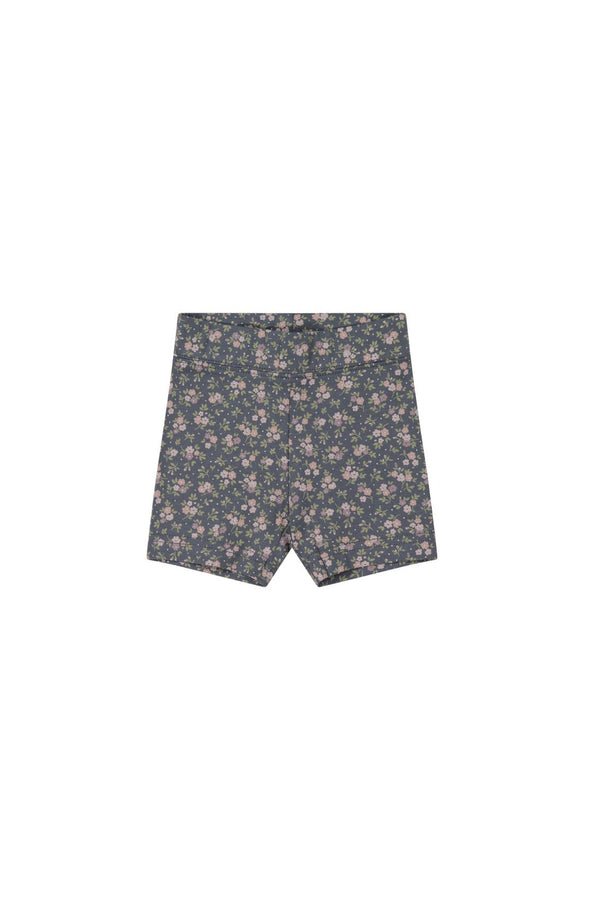 Organic Cotton Everyday Bike Short - Rosalie Floral Lava, , Jamie Kay - All The Little Bows