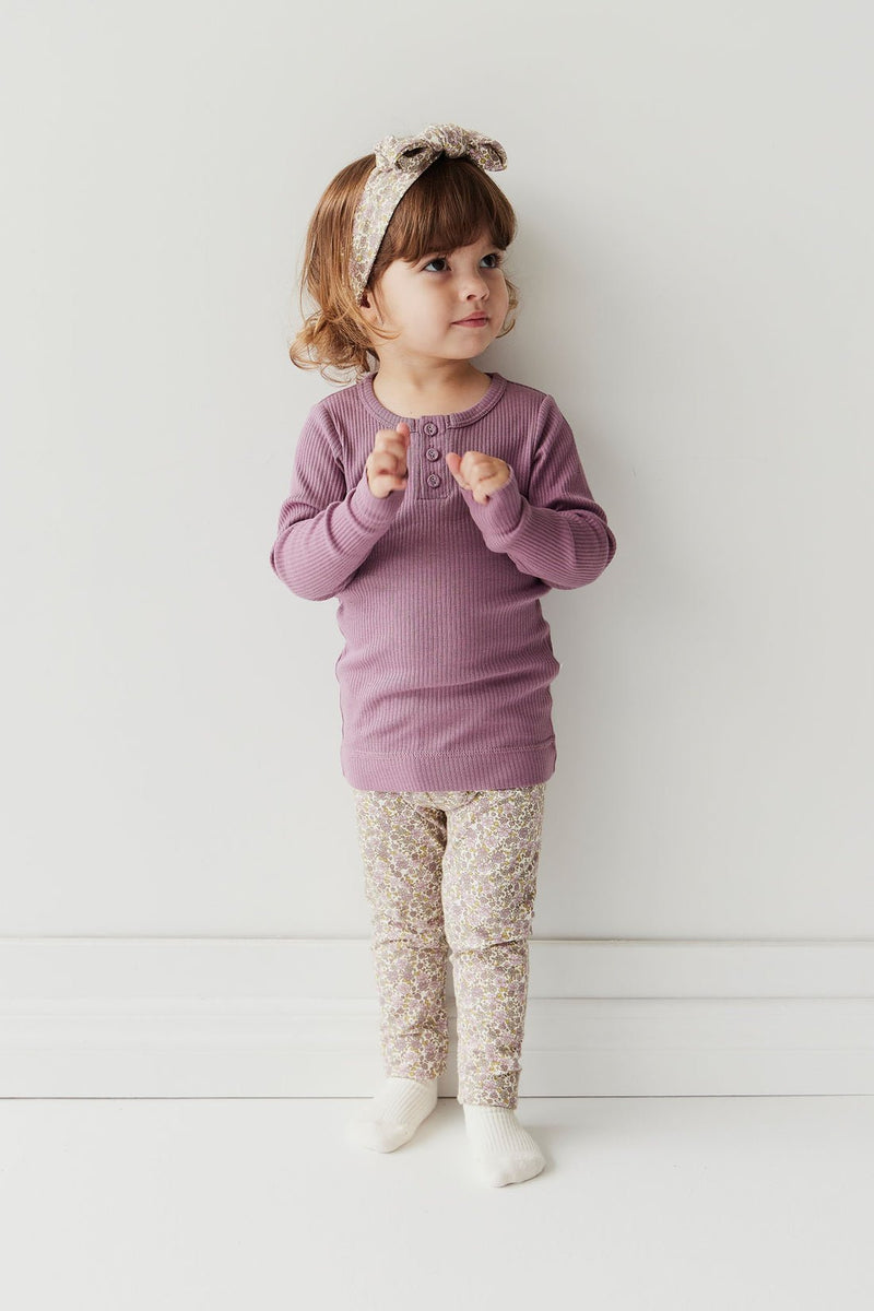 Organic Cotton Everyday Legging - Chloe Orchid, , Jamie Kay - All The Little Bows